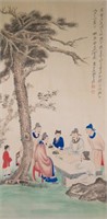 Zhang Daqian 1899-1983 Chinese Watercolor Scroll