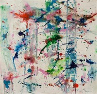 American Abstract Oil on Canvas Signed Sam Francis