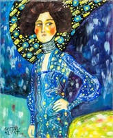 Austrian Art Nouveau OOC Signed Gustav Klimt