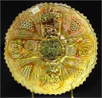 Lotus & Grape 9" plate - marigold