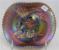 Fern Brand Chocolates 2 sides up advertising plate