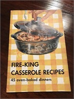 Vintage Fire King Casserole Recipe Book