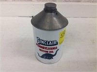 Sinclair Pennsylvania Motor Oil Can