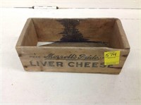 Morrell's Pride LIver Cheese Wood Crate