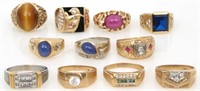 14K Gold Estate Rings (11 Pieces)