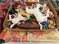 Ideal Fort Cheyenne play set with cavalry,
