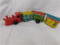 Metal Disneyland Express wind up train with red