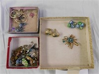 B. David earrings in box - cuff links - earrings