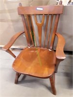 Vintage Wooden Captain Chair