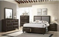 King - Brenta 5 pc Storage Bedroom Suite