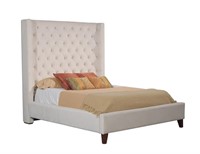 Queen JGW-128O1 Ivory Designer Bed