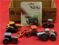 6 Small Toy Tractors