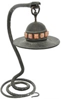 Austrian Bronze Snake Table Lamp
