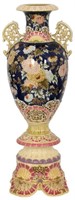 Large Zsolnay Pottery Vase on Stand
