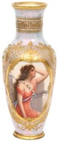 Royal Vienna 9.5 in. Portrait Vase