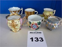 Antique Lusterware Teacups