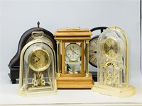 box of assorted clocks