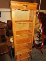 Wood 6 Shelf Cabinet