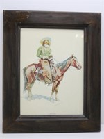 Fredrick Remington 1901 "An Arizona Cowboy" Print