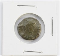 Ancient Valentinian Gloria Roman Coin ORVM