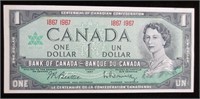 1967 CAD $1 Centennial Banknote