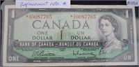 1954 CAD $1 Replacement Banknote