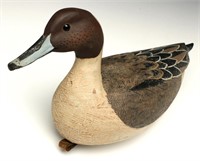 A PINTAIL HEN DECOY SIGNED GRAYSON CHESSER