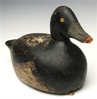 AN ANTIQUE MASON BLUE BILL DRAKE WORKING DECOY