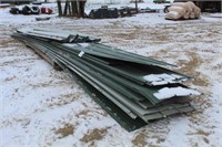 Assorted 5 Rib Tin, Green, Approx 28ft w/Ridge