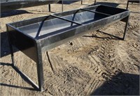 Metal Livestock Feeder, Approx 101"x 34"x 31", New