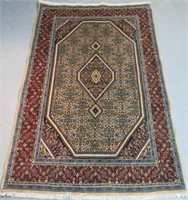 FINE SEMI-ANTIQUE PERSIAN BIDJAR RUG 6'11" X 4'7"