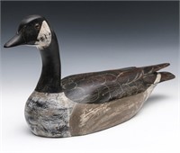 A CANADIAN GOOSE DECOY SIGNED CHARLES MOORE