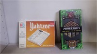 Yahtzee Scorepads & Minecraft Card Game