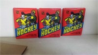 1980's Hockey Card Sealed Pack Lot of 3