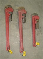 (Qty - 3) Pipe Wrenches-