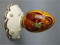 Hand Painted Russian Wood Egg