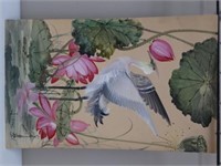 J. AOKI - Watercolor / Goache Crane
