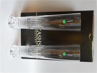 Cashs Irish Crystal Pilsner Glasses w/ Box