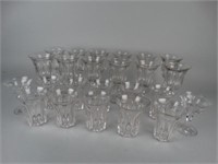 25 Pc. Hawkes Crystal Glassware Set