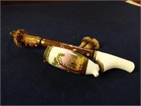 German Porcelain & Wood Pipe