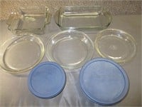 PYREX GLASS COOKING AND PREP DISHES