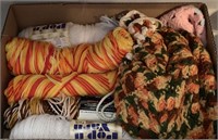 Yarn, crocheted items