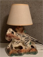 Ceramic Pointer Dog Lamp