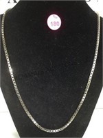 STERLING BOX CHAIN NECKLACE
