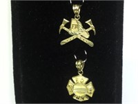 LOT OF 2 - 14K GOLD CHARMS