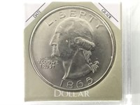 1865  GEORGE WASHINGTON SILVER DOLLAR