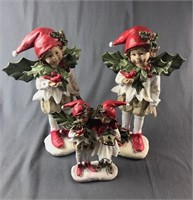 Holiday Chalkware Elves