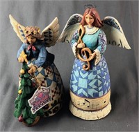 Pair of Jim Shore Angel Figurines