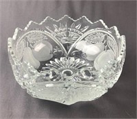 Footed Crystal Fruit Bowl