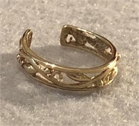 10K Yellow Gold Toe Ring